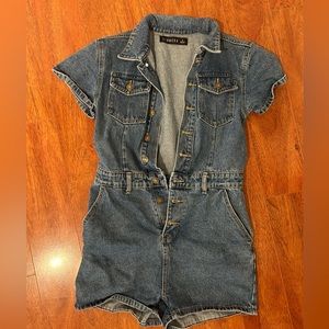 Lioness denim romper